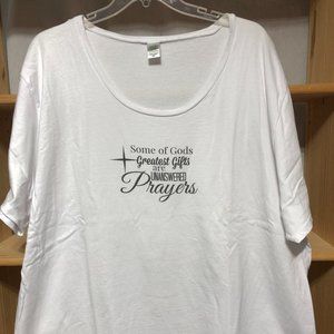 5X White "Some of God's Greatest Gifts..." T-shirt